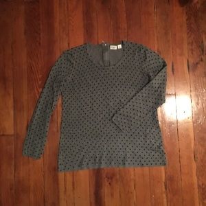 Donated to Eaton Fire Evacuees- Cato Charcoal w/ Black Polka Dot Sweater